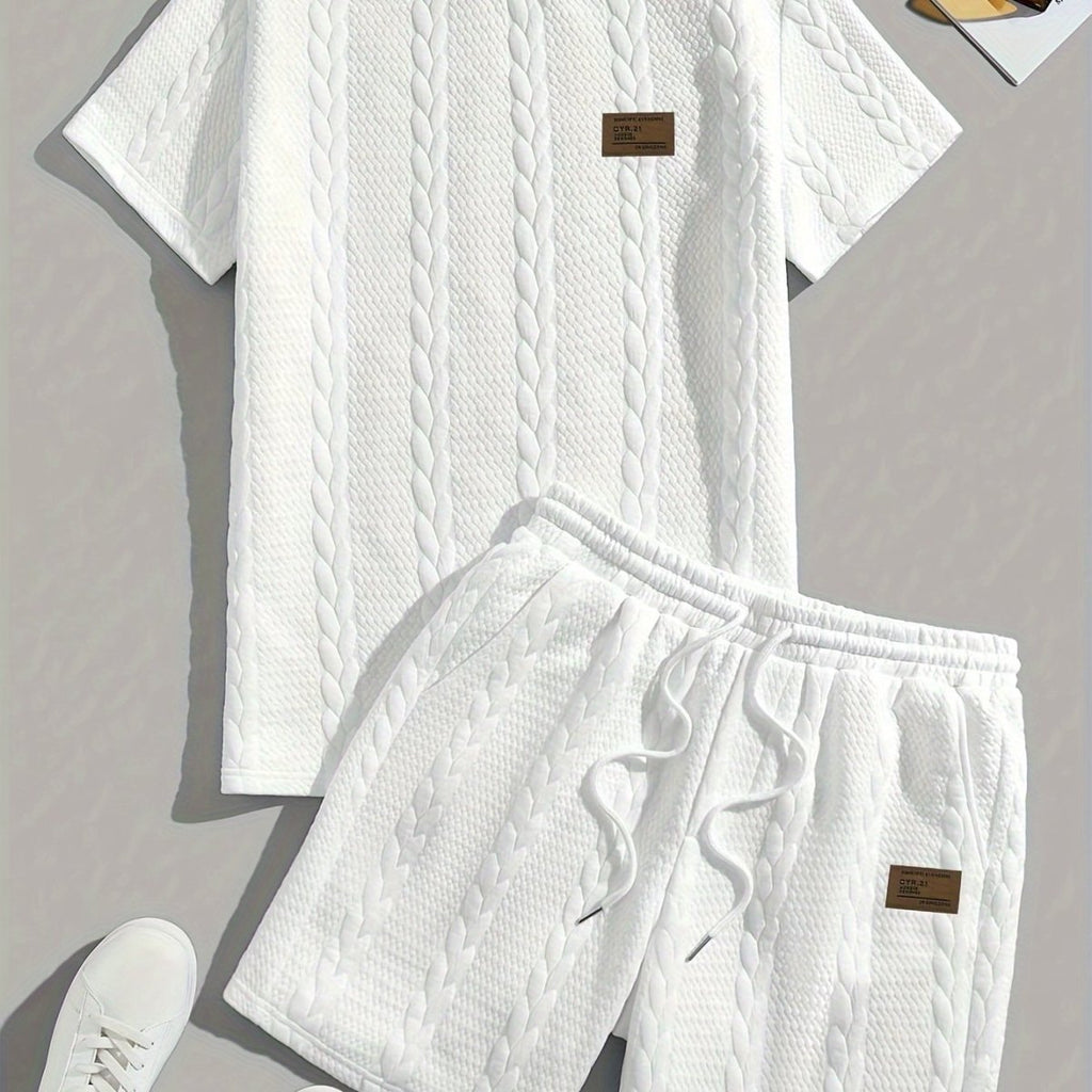 Conjunto de Verano – Remera y Short con Cordón (Marrón)