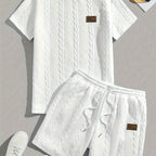 Conjunto de Verano – Remera y Short con Cordón (Marrón)