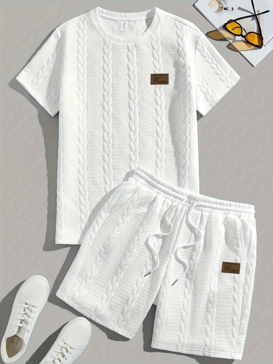 Conjunto de Verano – Remera y Short con Cordón (Marrón)