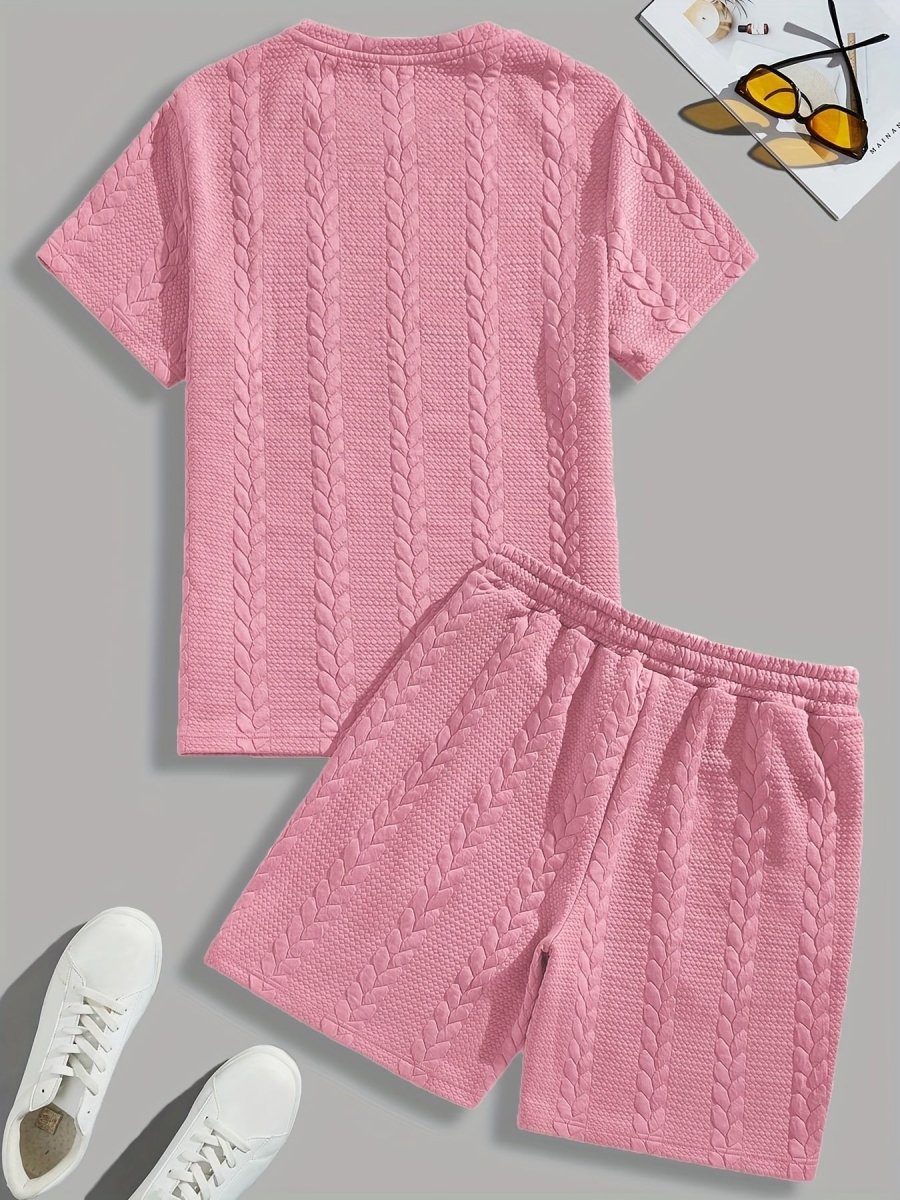 Conjunto de Verano – Remera y Short con Cordón (Marrón)
