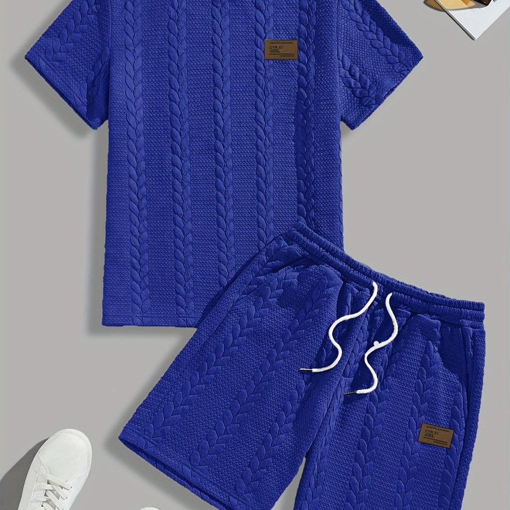 Conjunto de Verano – Remera y Short con Cordón (Marrón)